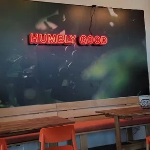 a mural of humbly good