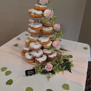 Our donut "wedding cake"