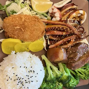 Teriyaki Squid Bento