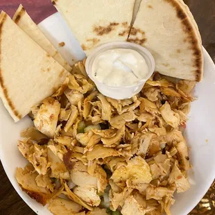 Chicken gyro bowl