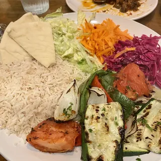 Veggie Kebab Platter