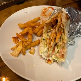 Chicken Gyro Sandwich(Not including fries)