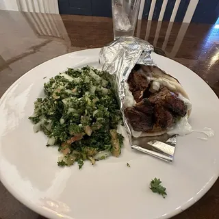 Beef Shish Kebab Sandwich