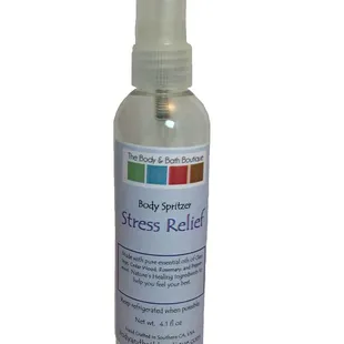 Our Stress Relief blend also includes a blend of therapeutic essential oils known for helping to ease the mind and calm the nerves.