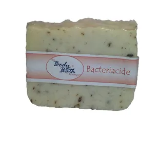 Bacteriacide Bar Soap. Ingredients have an essential oil blend formulated especially to fight bacteria, viruses, fungi, and parasites.