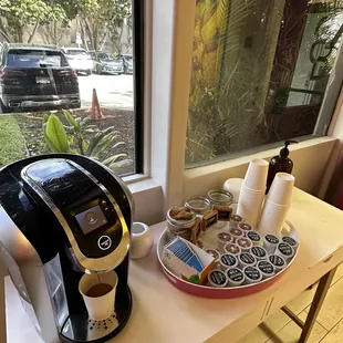 Complimentary coffee