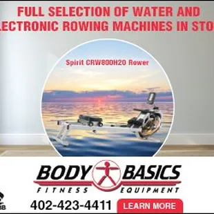 Bring the &quot;Open Waters&quot; to your home with an ALL BODY rowing machine.