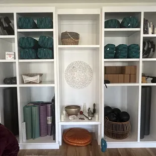 Equipment and accessories for her classes