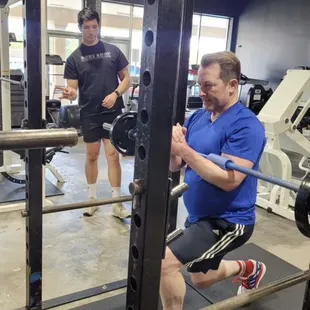 Trainer lalo and his client
