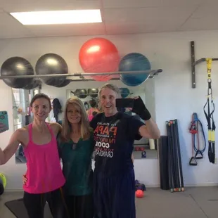 Post Workout Fun with clients at BODYSHOP!