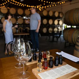 a couple standing in the background