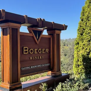 the entrance to the winery