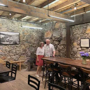 Private tasting area in original house!