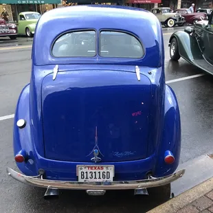 Main street was closed to make way for an antique car show.