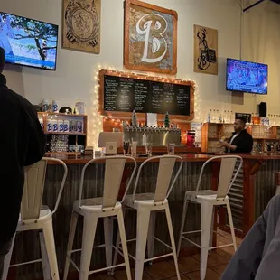 people sitting at the bar