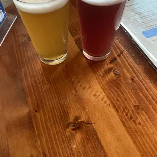 Hazy IPA and Blueberry Sour