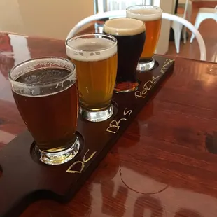 Did a flight of the Duke Lager, Dr. Strangehop, Wood aged porter, and Marzen.