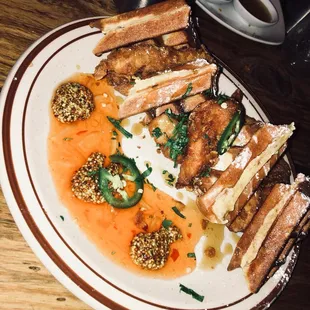 Chicken and Waffles! Kids loved it