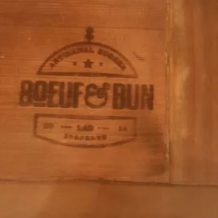 The table engraving...