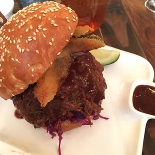 Pulled Brisket Sandwich