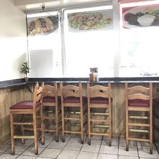 a table with four chairs
