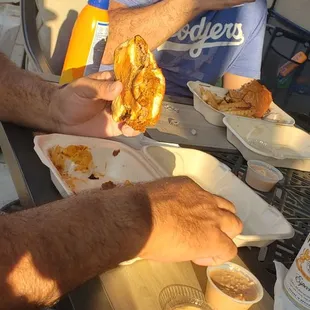 food, fish and chips