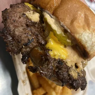 That is one tasty smash burger.