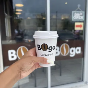 Brazilian coffee with oat milk and 2 pumps classic liquid sweetener.