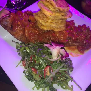 Whole Fried Red Snapper