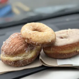Vanilla buttercream, lavender cake, and brown butter glazed