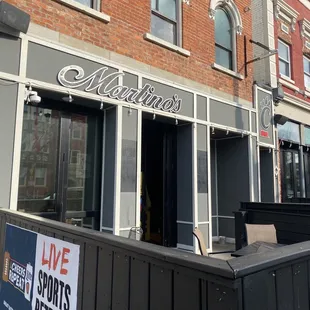 Restaurant across the street