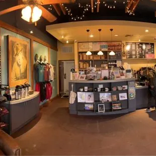 the interior of the coffee shop
