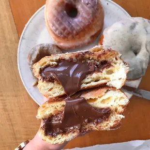 Nutella brioche donut