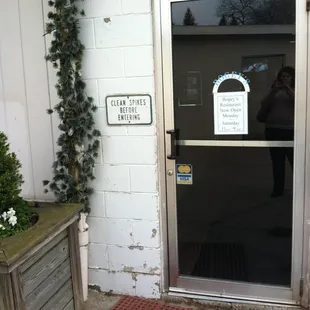 Front door, unassuming but great place