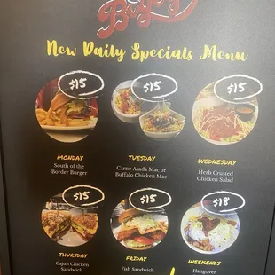 menu, waffles