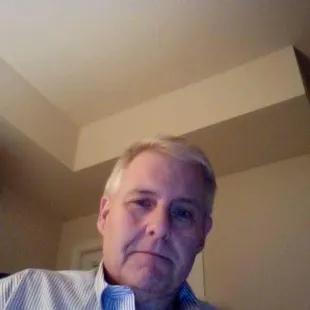 a man staring at the camera