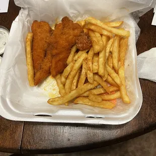 Mild Chicken Fingers and Fries
