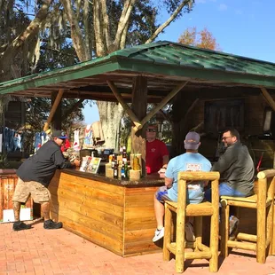 The Watering Hole is our lakeside bar. You will  surrounded by locals who may tell you some tale tales.