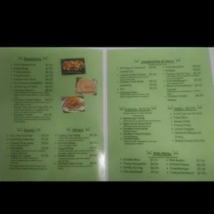 Appetizers sandwiches wraps and more