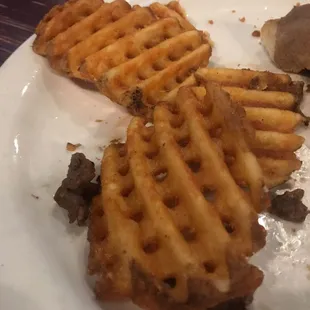 waffles and steak