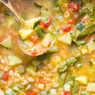 a pot of soup