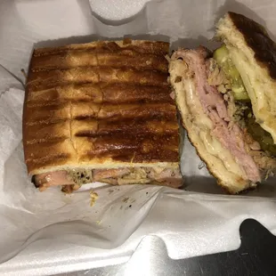 a sandwich in a basket