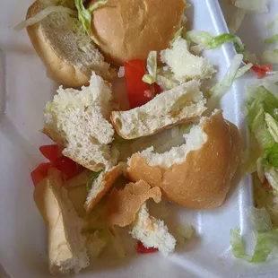 My sandwich had stale bread. So disappointed.