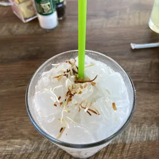 Coconut adult beverage. (Forgot the name)