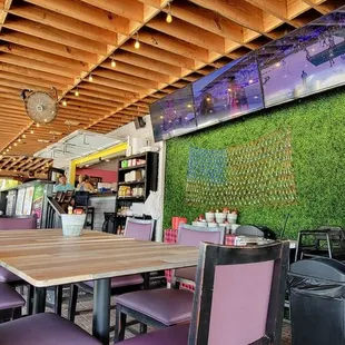 the interior of the restaurant