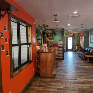 Interior of bar