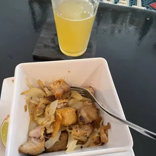 Masitas de Cerdo pork chunks, onions, garlic - Yum!