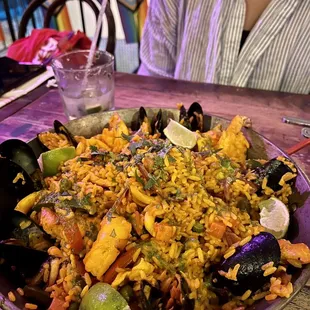 Paella Valenciana ($38) - for way more than a party of 2 :p