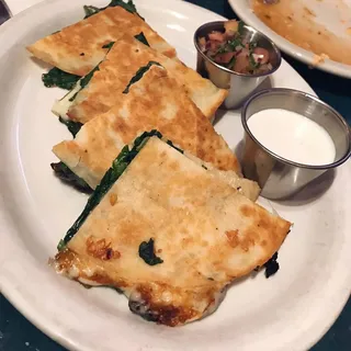 Spinach & Mushroom Quesadilla