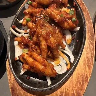 Spicy chicken feet